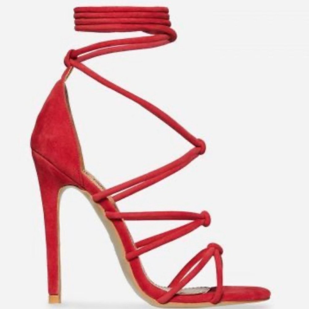 EGO ANTONIA TIE UP CORAL HEEL